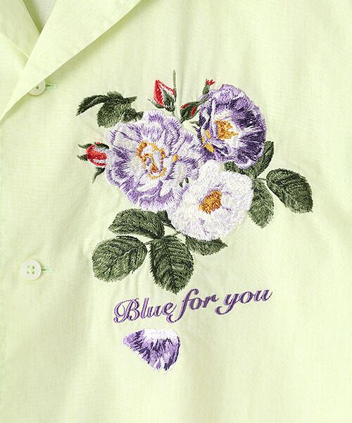 PINK HOUSE / ピンクハウス シャツ・ブラウス | ブルーフォーユー刺繍ブロードムラ糸ヴィンテージシャツブラウス | 詳細1
