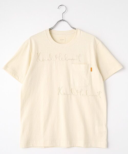 カールヘルム　ロゴコード刺繍使いTシャツ ロゴコード刺繍使いTシャツ（Tシャツ/カットソー）｜KARL