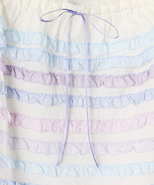 PINK HOUSE / ピンクハウス あじさいグラデーションフリルキャミソールブラウス PINK HOUSE キャミソール あじさいグラデーションフリル