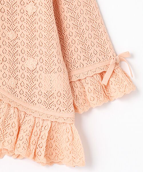 PINK HOUSE / ピンクハウス カーディガン・ボレロ | あじさいモチーフ使いニットボレロ | 詳細3