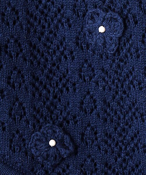 PINK HOUSE / ピンクハウス カーディガン・ボレロ | あじさいモチーフ使いニットボレロ | 詳細6