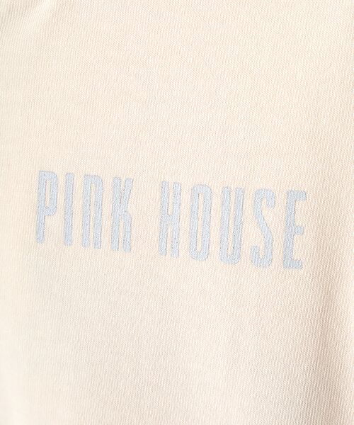 PINK HOUSE / ピンクハウス パーカー | あじさいグラデーションロゴアップリケパーカー | 詳細1