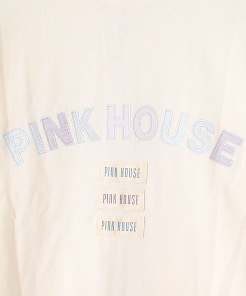 PINK HOUSE / ピンクハウス パーカー | あじさいグラデーションロゴアップリケパーカー | 詳細2