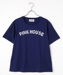 kotohayokozawa×PINK HOUSE MIX PRINT RAPHIC WAVE TOP
