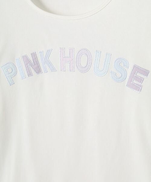 PINK HOUSE / ピンクハウス カットソー | あじさいグラデーションロゴアップリケカットソー | 詳細1