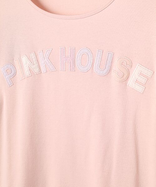 PINK HOUSE / ピンクハウス カットソー | あじさいグラデーションロゴアップリケカットソー | 詳細5