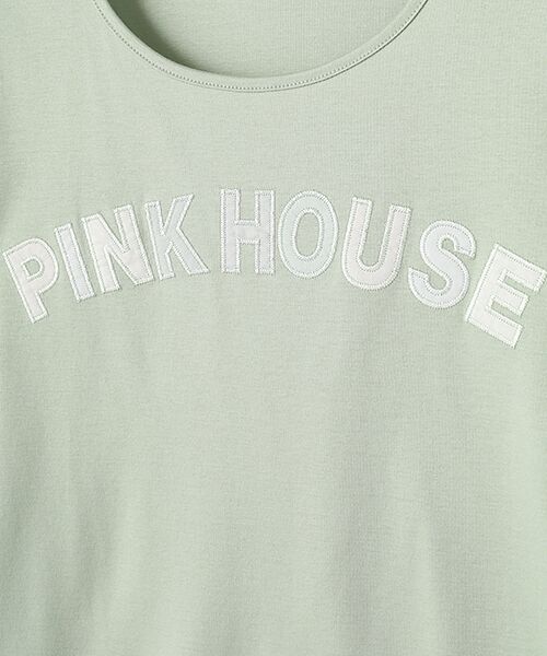 PINK HOUSE / ピンクハウス カットソー | あじさいグラデーションロゴアップリケカットソー | 詳細6