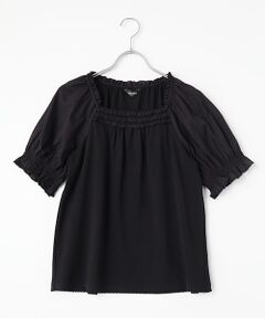 kotohayokozawa×PINK HOUSE MIX PRINT RAPHIC WAVE TOP