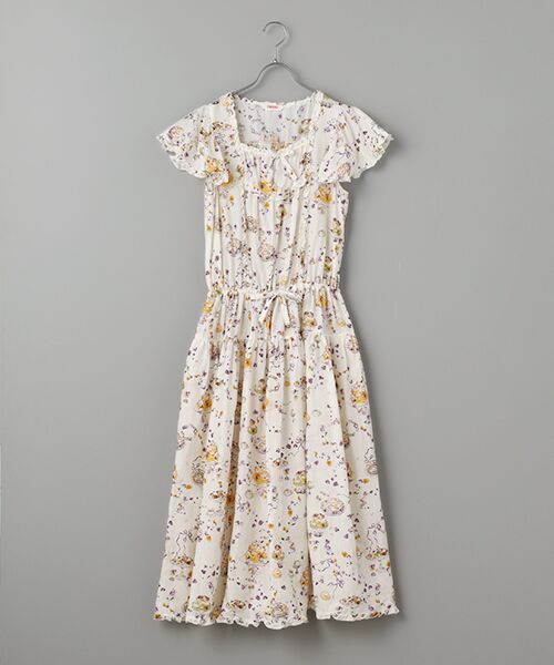 フラワーゼリープリントミディワンピース （ロング・マキシ丈