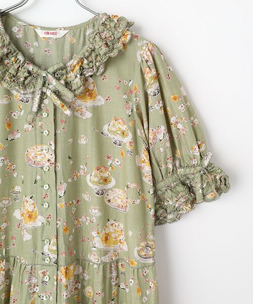 【美品】ピンクハウス ロングシャツワンピース 花柄 フラワー 半袖 ベルト付き ワンピース/ドレス｜全商品一覧｜ピンクハウスオフィシャル
