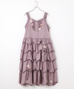 ピンクハウス　ネモフィラ　ロング　花柄フリルマキシワンピース セール】 ネモフィラプリントワンピース （ロング・マキシ丈