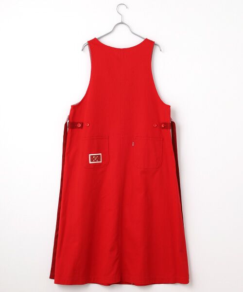 PINK HOUSE / ピンクハウス ロング・マキシ丈ワンピース | ネームワッペンいっぱいジャンパースカート | 詳細1