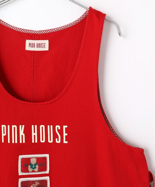 PINK HOUSE / ピンクハウス ロング・マキシ丈ワンピース | ネームワッペンいっぱいジャンパースカート | 詳細2