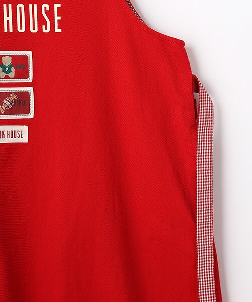 PINK HOUSE / ピンクハウス ロング・マキシ丈ワンピース | ネームワッペンいっぱいジャンパースカート | 詳細3