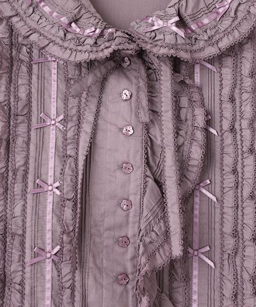フード付きローンオーバーブラウス （シャツ・ブラウス）｜PINK