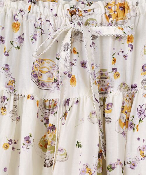 PINK HOUSE / ピンクハウス ロング・マキシ丈スカート | フラワーゼリープリントスカート | 詳細2