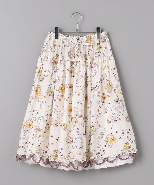 PINK HOUSE/ピンクハウス フラワーゼリープリントスカート シロ F PINK HOUSE/ピンクハウス フラワーゼリープリントスカート シロ F