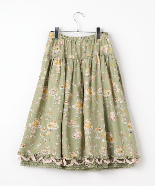 PINK HOUSE / ピンクハウス ロング・マキシ丈スカート | フラワーゼリープリントスカート | 詳細3