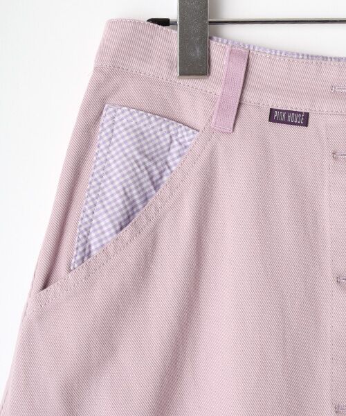 PINK HOUSE 段々スカート ラベンダー PINK HOUSE（ピンクハウス）の「ドットチュールスカート