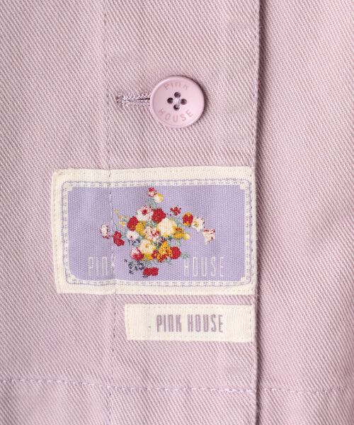 新品　ピンクハウス　PINK HOUSE ワッペンいっぱいツイルコート 新品 ピンクハウス PINK HOUSE ワッペンいっぱいツイルコート