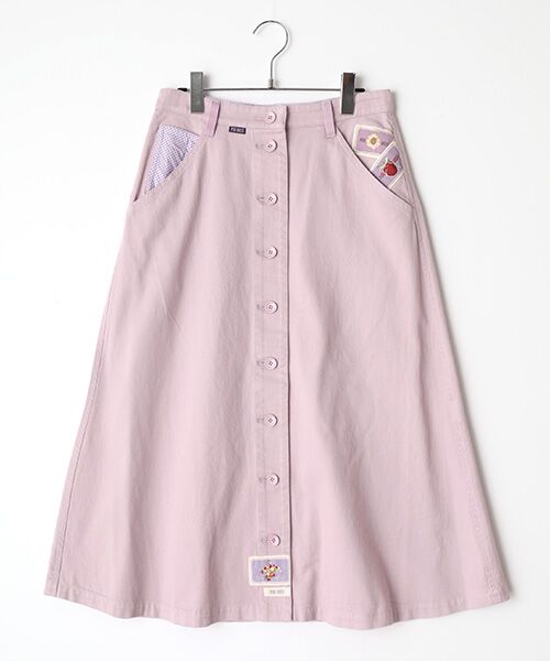 ネームワッペンいっぱいスカート （ロング・マキシ丈スカート
