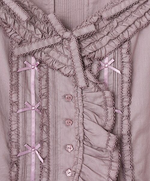 PINK HOUSE / ピンクハウス ベスト | フリル使いローンベスト | 詳細6