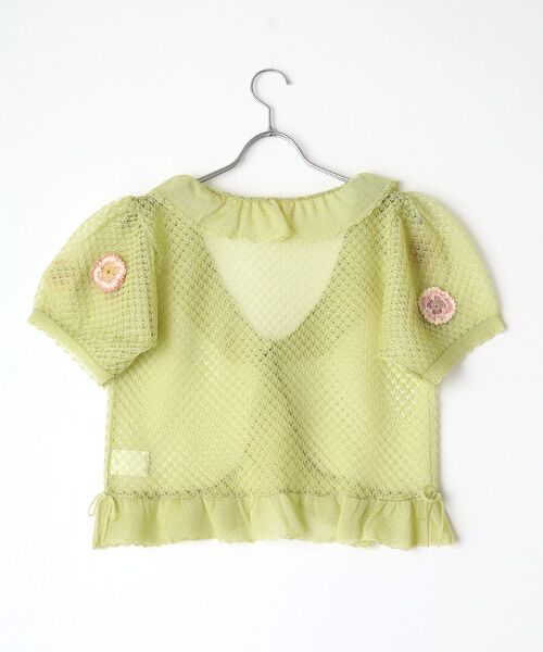 PINK HOUSE / ピンクハウス カーディガン・ボレロ | パンジーレース使いニットボレロ | 詳細4