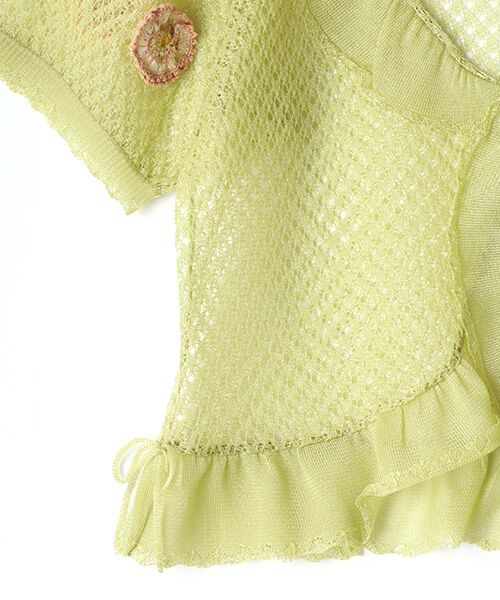 PINK HOUSE / ピンクハウス カーディガン・ボレロ | パンジーレース使いニットボレロ | 詳細6