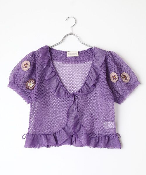 PINK HOUSE / ピンクハウス パンジーレース使いニットボレロ PINK HOUSE｜パンジーレース使いニットボレロ | Rakuten Fashion