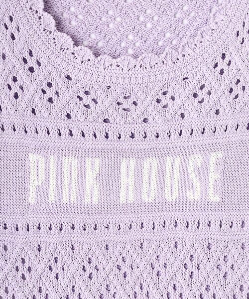 PINK HOUSE / ピンクハウス ベスト | ロゴジャガードベスト | 詳細7