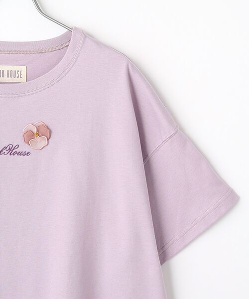PINK HOUSE / ピンクハウス カットソー | パンジーレース使いカットソー | 詳細4