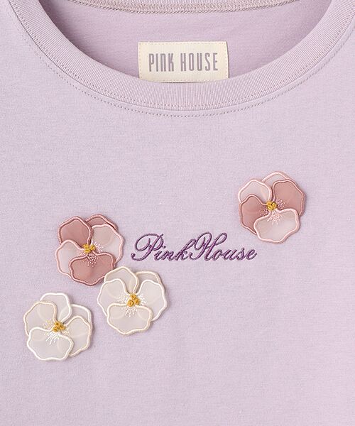 PINK HOUSE / ピンクハウス カットソー | パンジーレース使いカットソー | 詳細6