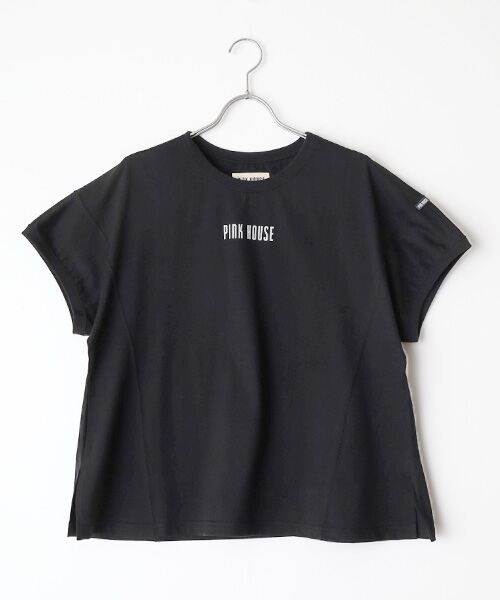 PINK HOUSE / ピンクハウス カットソー | ロゴプリントカットソー（クロ）