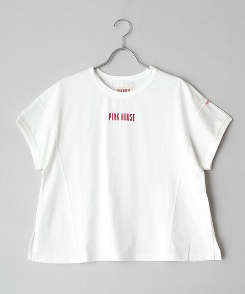 PINK HOUSE / ピンクハウス カットソー | ロゴプリントカットソー（オフシロ）