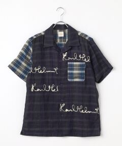 ☆新品☆FRAPBOIS×PINK HOUSEデニムシャツ カラフルロゴ刺繍デニムシャツブラウス （シャツ・ブラウス