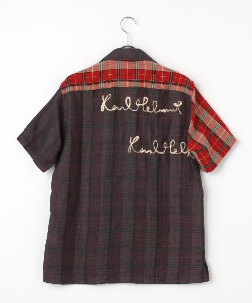 PINK HOUSE / ピンクハウス シャツ・ブラウス | ロゴコード刺繍使いダブルガーゼシャツブラウス | 詳細1