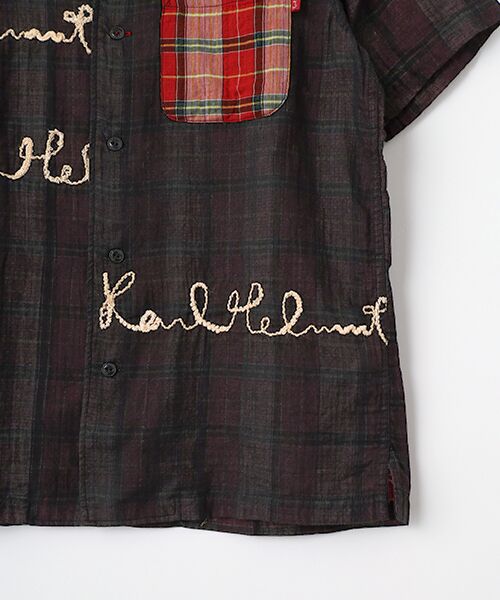 PINK HOUSE / ピンクハウス シャツ・ブラウス | ロゴコード刺繍使いダブルガーゼシャツブラウス | 詳細3