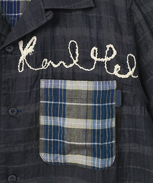 PINK HOUSE / ピンクハウス シャツ・ブラウス | ロゴコード刺繍使いダブルガーゼシャツブラウス | 詳細7