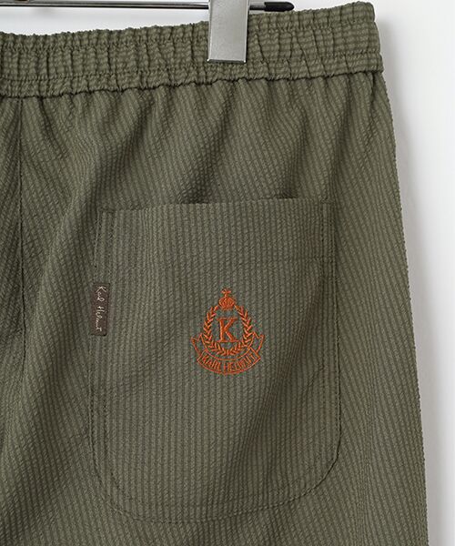 PINK HOUSE / ピンクハウス その他パンツ | ロゴ刺繍入りクールマックスサッカーパンツ | 詳細5