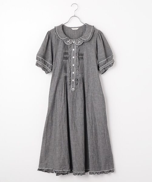 ピンクハウス コットンワンピース テディベア ラブリボン [C1183]