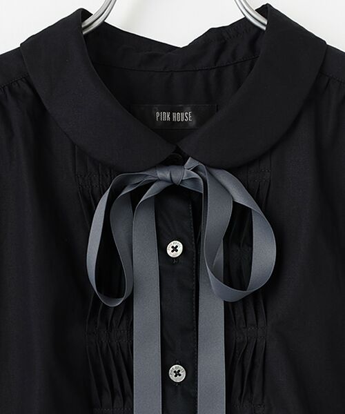 PINK HOUSE / ピンクハウス シャツ・ブラウス | リボンタイ付きシャツブラウス | 詳細1