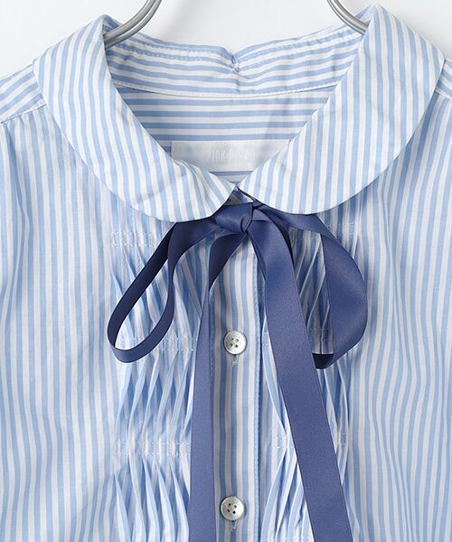 PINK HOUSE / ピンクハウス シャツ・ブラウス | リボンタイ付きシャツブラウス | 詳細7