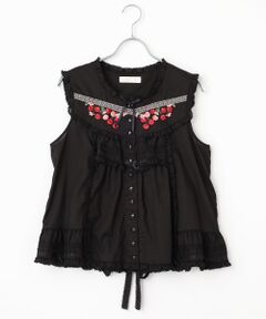 PINK HOUSE / ピンクハウス シャツ・ブラウス | チェリー刺繍使いローンブラウス