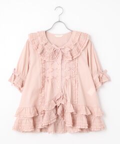ピンクハウス　新品フリルフード付きブラウス　2023年購入 ローンフリルブラウス （シャツ・ブラウス）｜PINK HOUSE