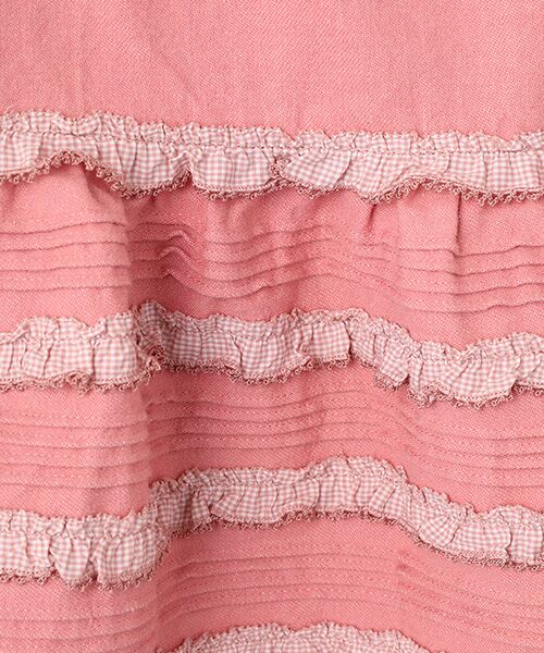 PINK HOUSE / ピンクハウス デニムスカート | ギンガムチェック使いデニムスカート | 詳細2