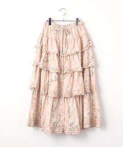 PINK HOUSE / ピンクハウス ロング・マキシ丈スカート | さざ波とねこプリントスカート