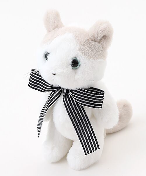 PINK HOUSE / ピンクハウス ブローチ・コサージュ | ねこと子ペンギンぬいぐるみコサージュ（シロ×ベージュ）