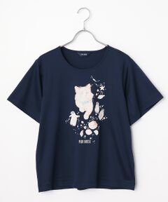 ピンクハウス　メリーゴーラウンドプリントカットソー　tシャツ PINK HOUSE tシャツ メリーゴーラウンドプリントカットソー