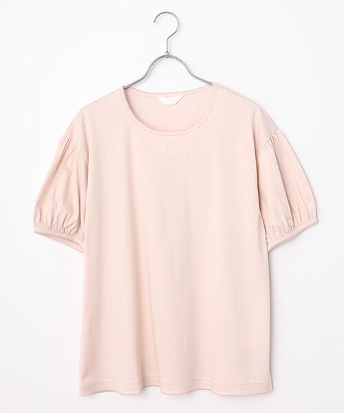 【美品】ピンクハウス　パフスリーブ　半袖Tシャツ　リボン　ピンク　Lサイズ 美品】ピンクハウス パフスリーブ 半袖Tシャツ リボン ピンク L