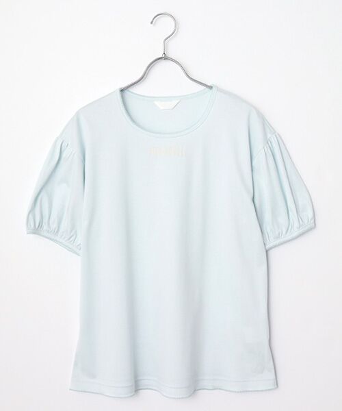 ロゴプリントパフスリーブカットソー （カットソー）｜PINK